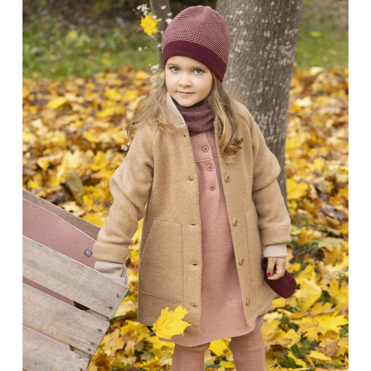 Manteau pour enfants en laine bouillie Disana - Gris - Lilinappy