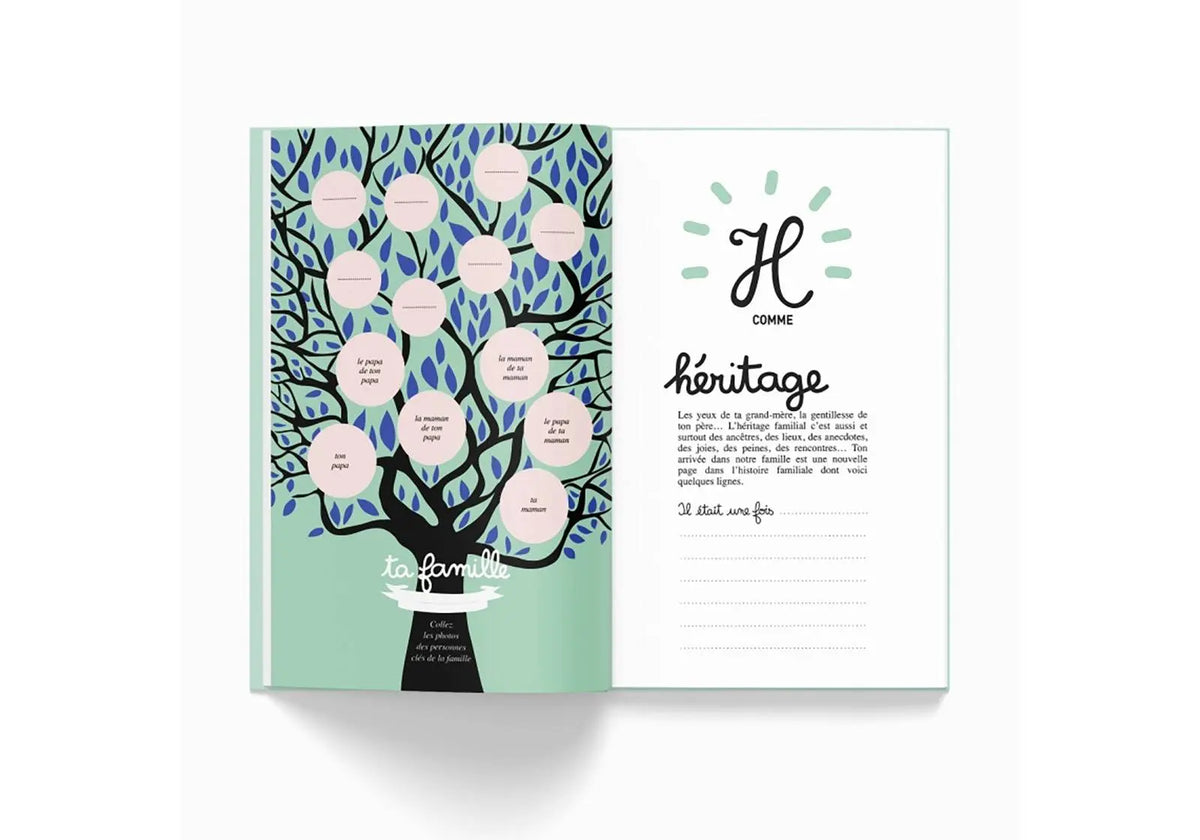 Ta première année de A à Z - cahier de naissance Minus éditions - Lilinappy