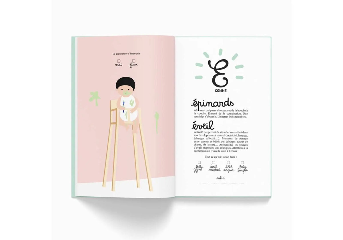 Ta première année de A à Z - cahier de naissance Minus éditions - Lilinappy