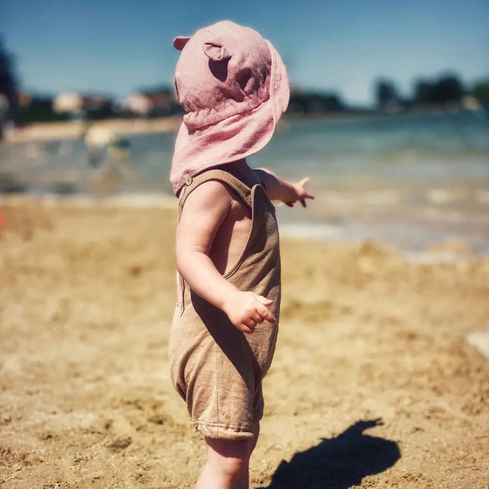 Barboteuse bébé évolutive en chanvre & coton bio Manymonths - Sea Glass
