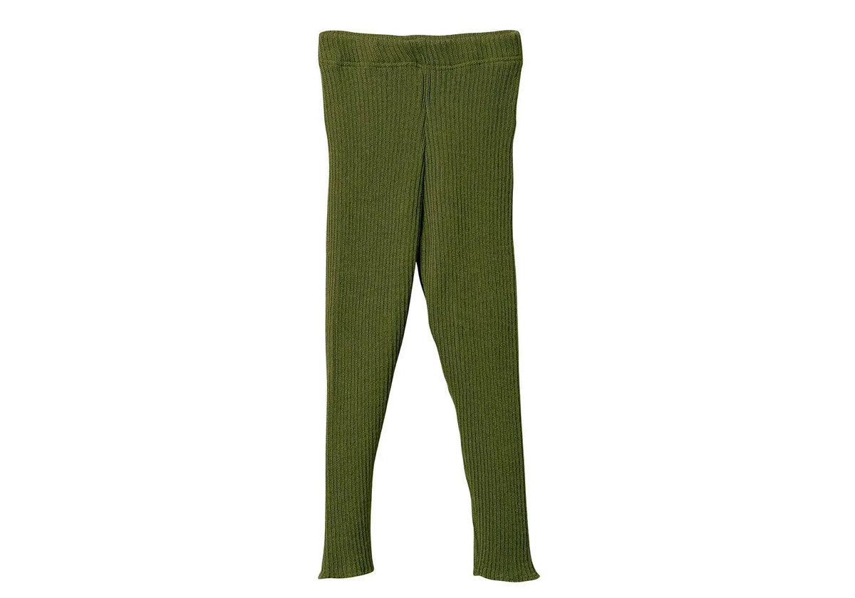 Leggings bébé en laine mérinos Disana - Olive - Lilinappy