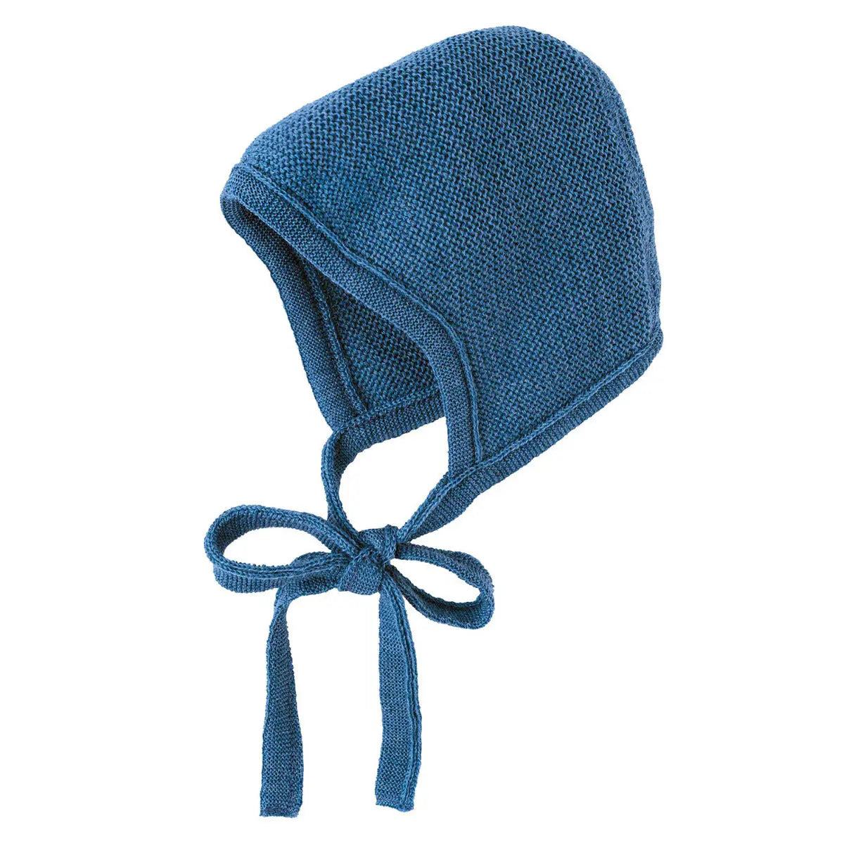 Bonnet pour bébé en laine mérinos Disana - Dove blue