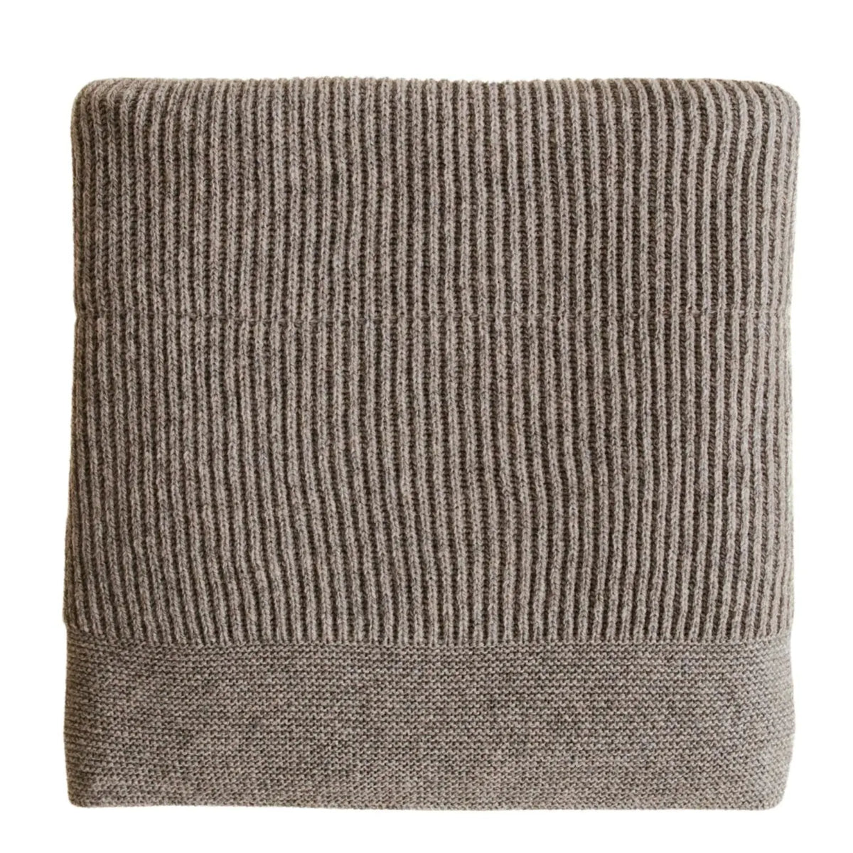 Couverture laine mérinos Gaston HVID 100x140 cm - Stone - Lilinappy