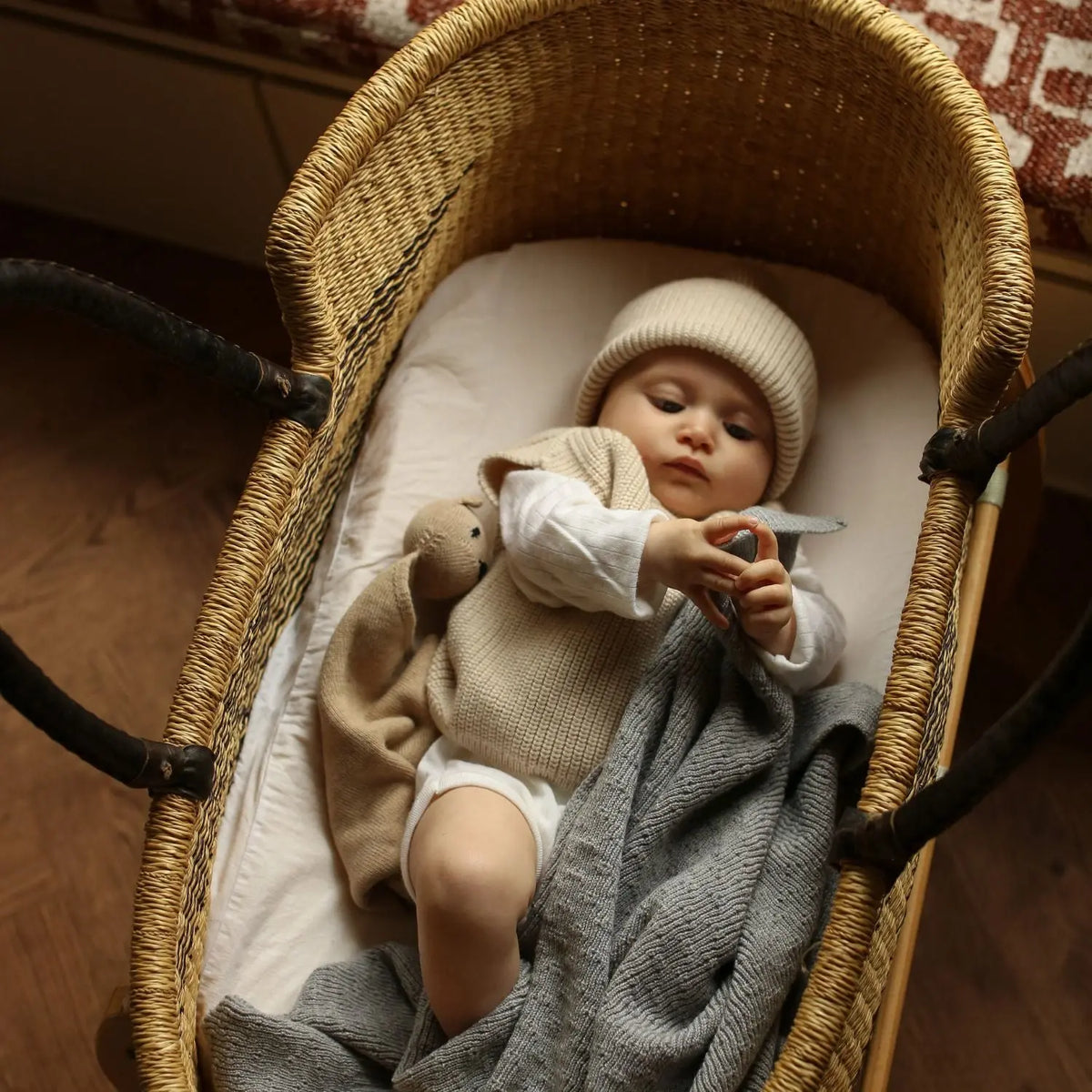Gilet bébé en laine mérinos Harvey HVID
