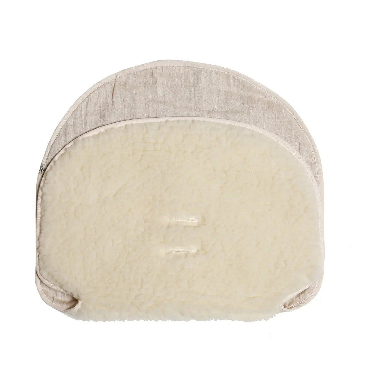 Assise de poussette réversible laine/lin Alwero - Lilinappy
