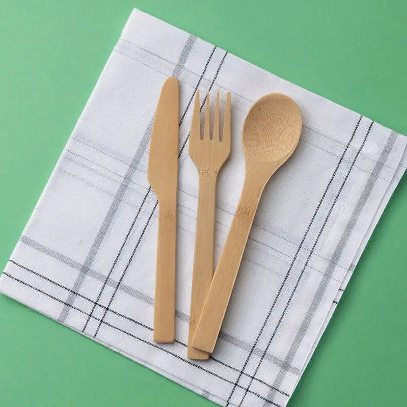 Cuillère, fourchette et couteau Bambu - Lilinappy