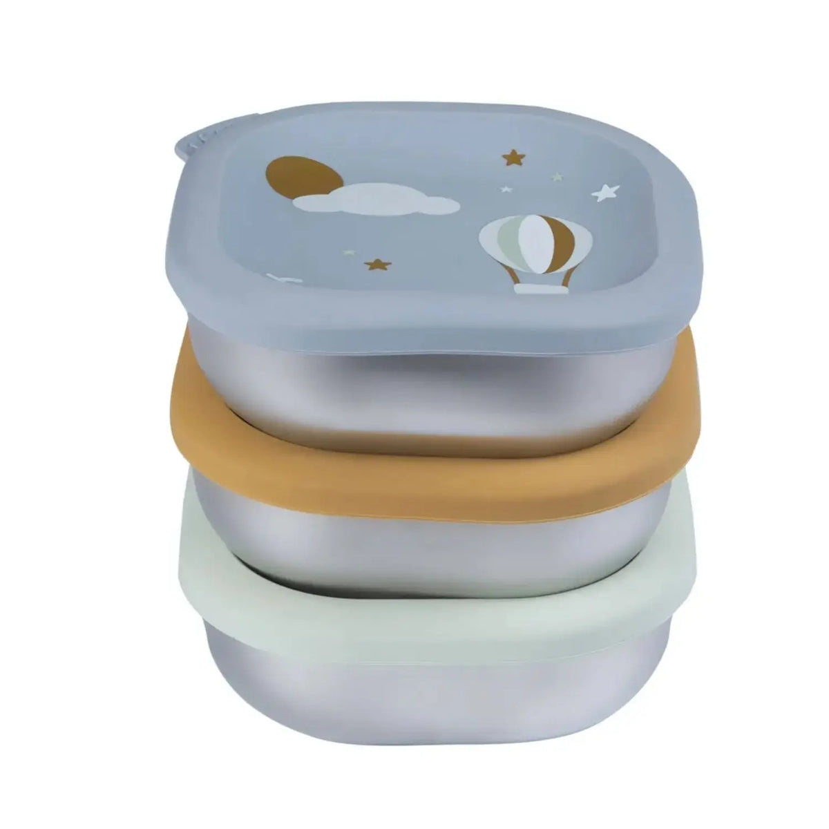 Lot de 3 boîtes repas inox 250ml Béaba - Adventure