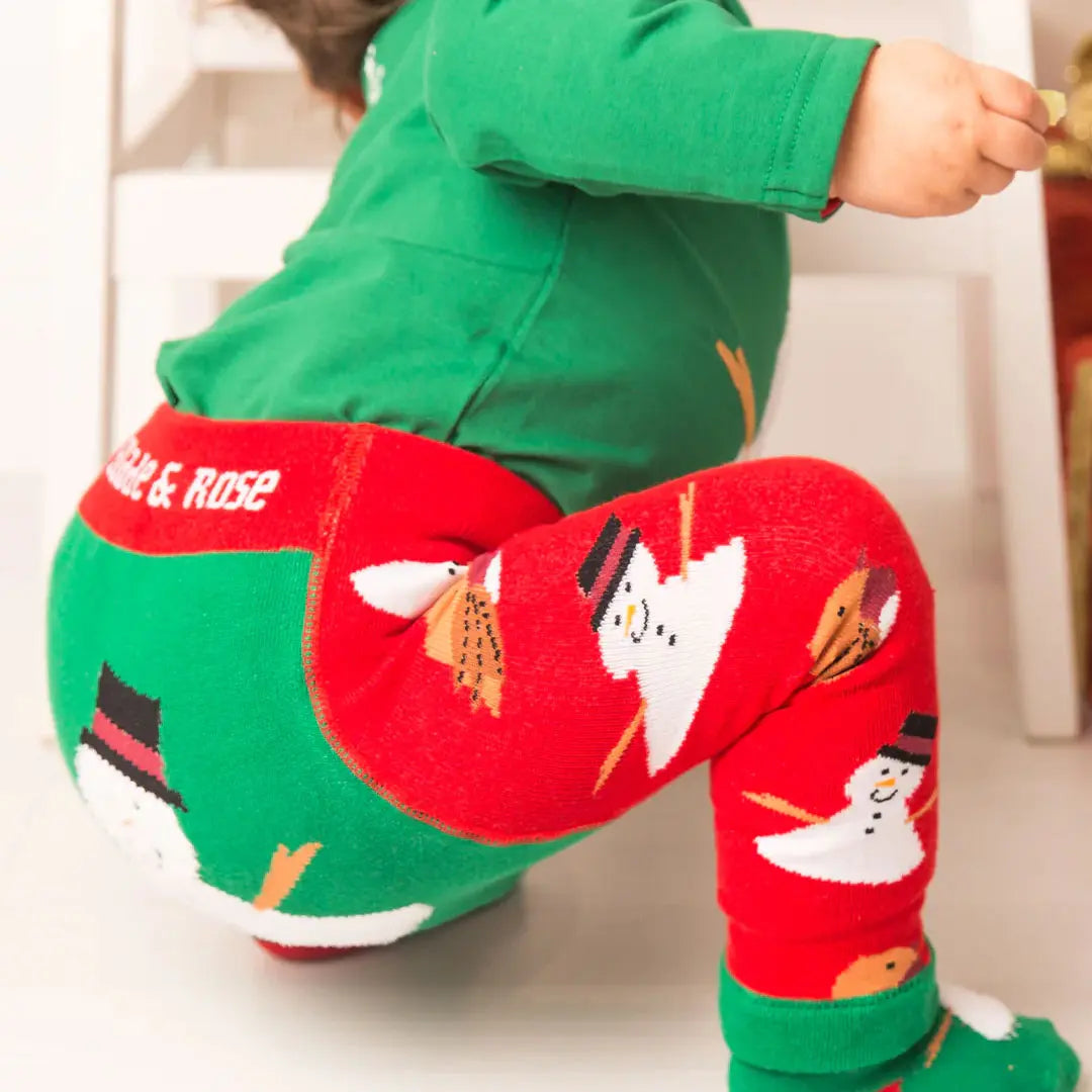 Leggings bébé Blade and Rose - Bonhomme de neige - Lilinappy
