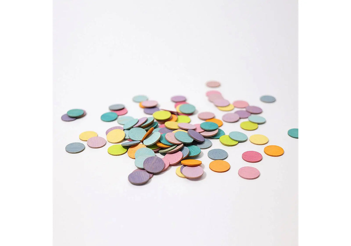 Confettis en bois Grimm's - Pastel
