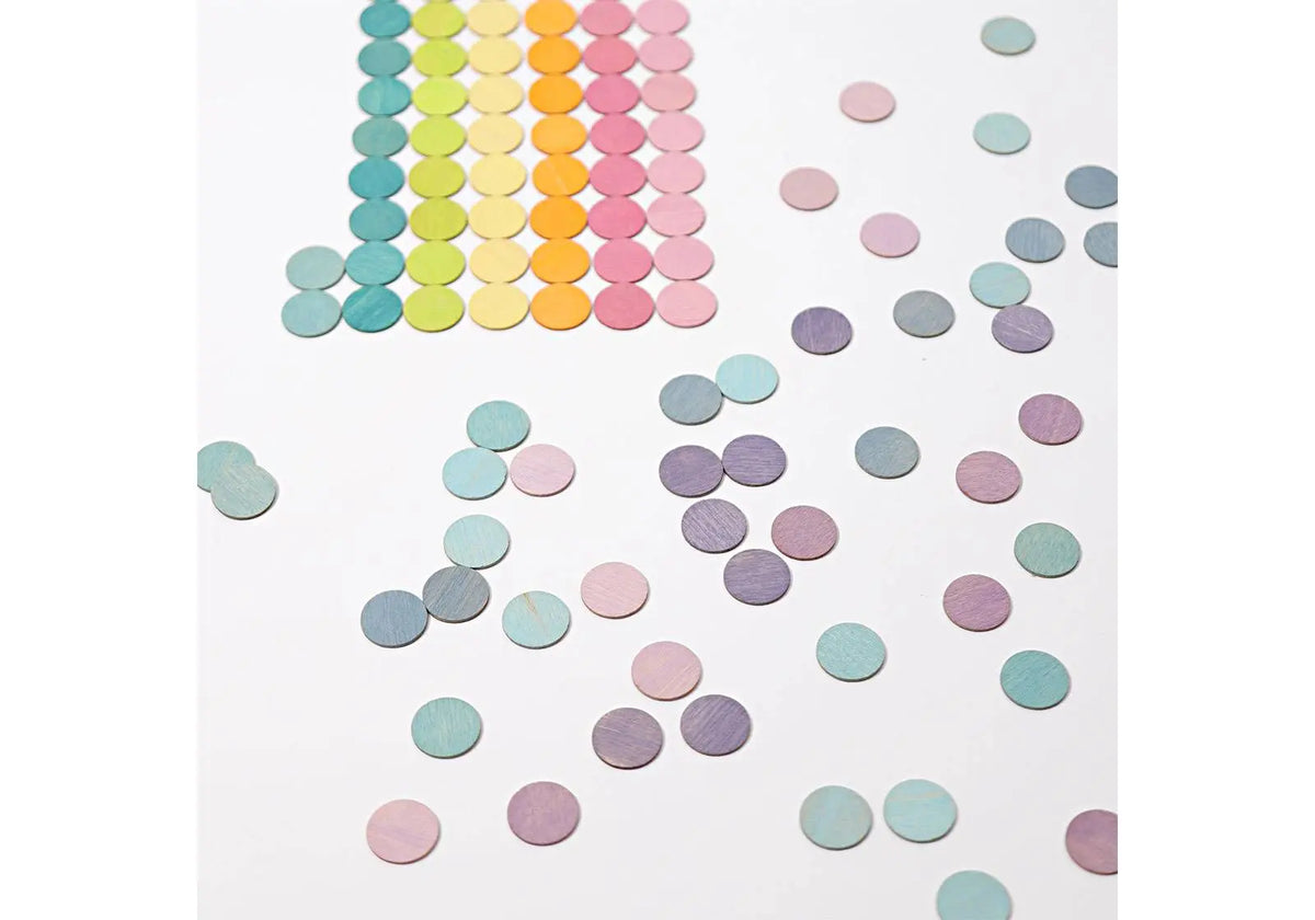 Confettis en bois Grimm's - Pastel