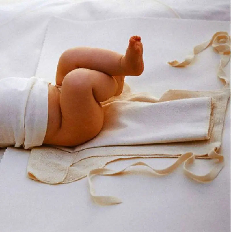 Lange tricoté à nouer en coton bio Disana - Lilinappy