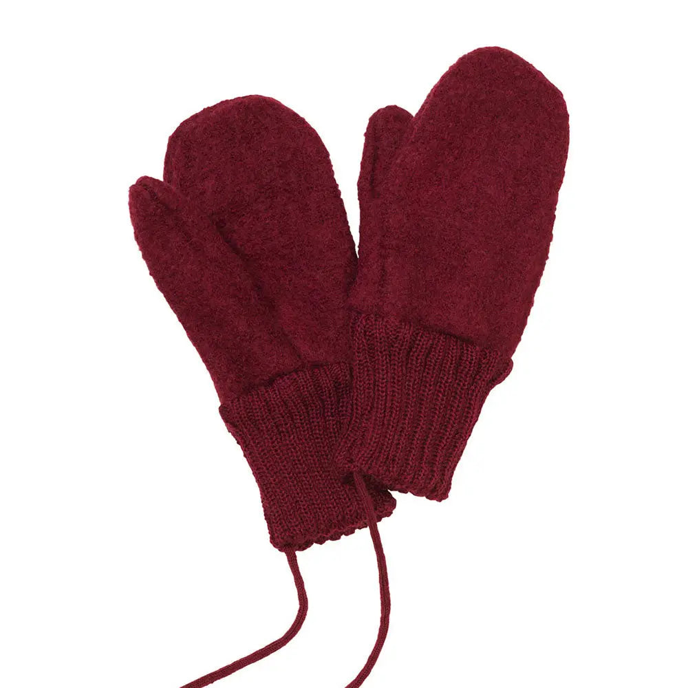 Moufles en laine bouillie Disana Cassis