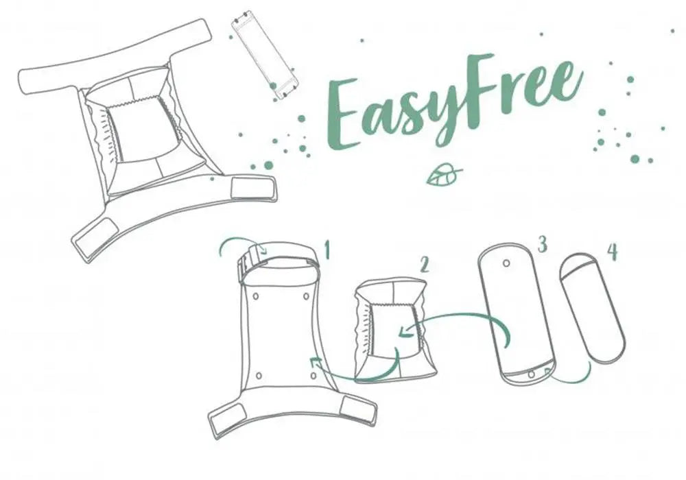 Couche lavable TE3 EasyFree en laine bio Popolini - Lilinappy