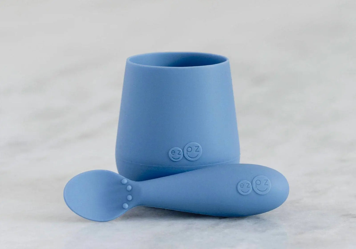 Set 1er repas EZPZ - Indigo - Lilinappy