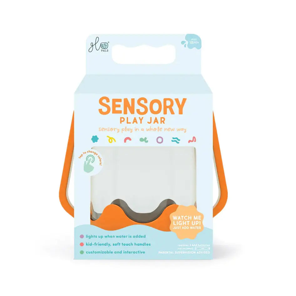 Bocal sensoriel Glo Pals - Orange - Lilinappy