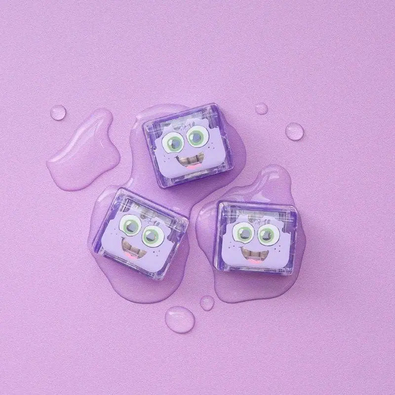 Lot de 4 cubes sensoriels lumineux pour le bain Glo Pals Lila
