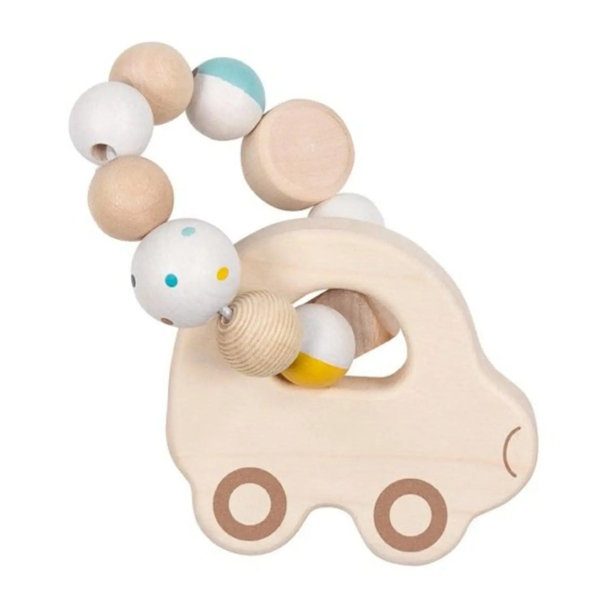Hochet bébé flexible Voiture en bois Goki - Lilinappy