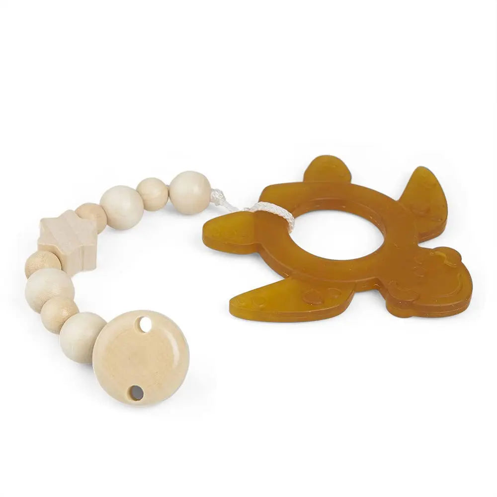 Anneau de dentition en caoutchouc naturel Grünspecht – Tortue - Lilinappy