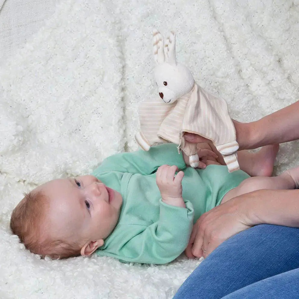 Doudou lapin en coton bio – Grünspecht - Lilinappy