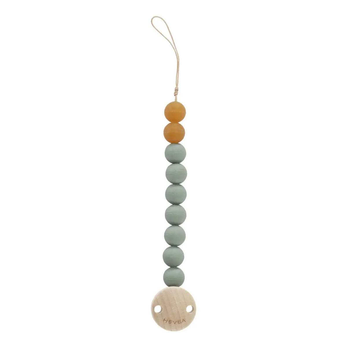 Attache-sucette en caoutchouc naturel Hevea - Seafoam blue