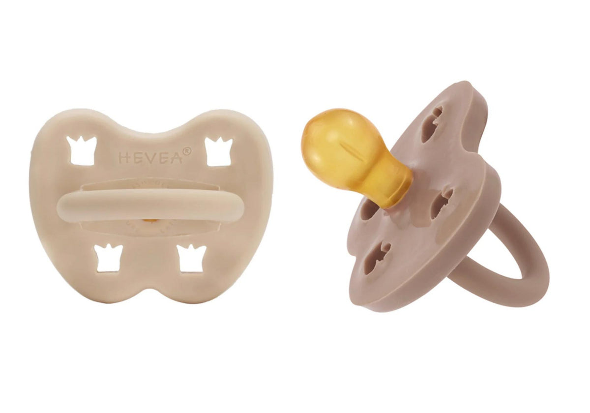 2 tétines en caoutchouc naturel Hévéa - Sand & Tan 3/36 mois
