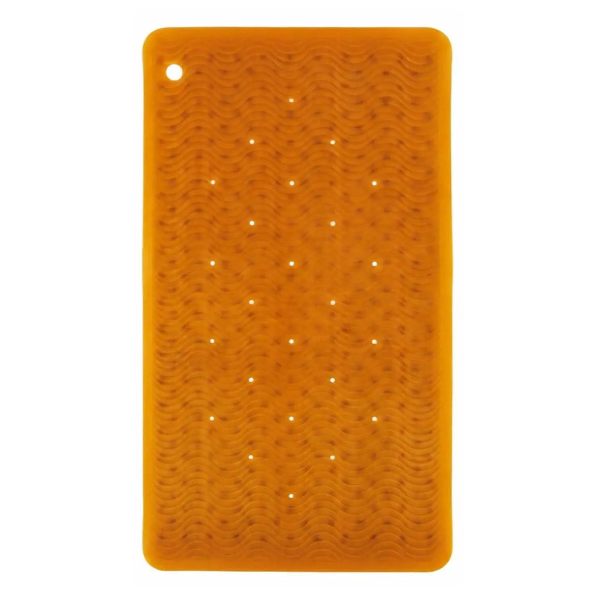 Tapis de bain en caoutchouc Hevea 69x39cm Wave - Naturel