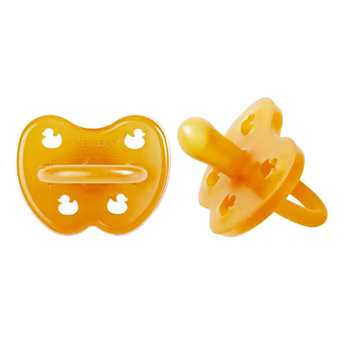 Sucettes symétriques HEVEA – Lot de 2 en caoutchouc naturel
