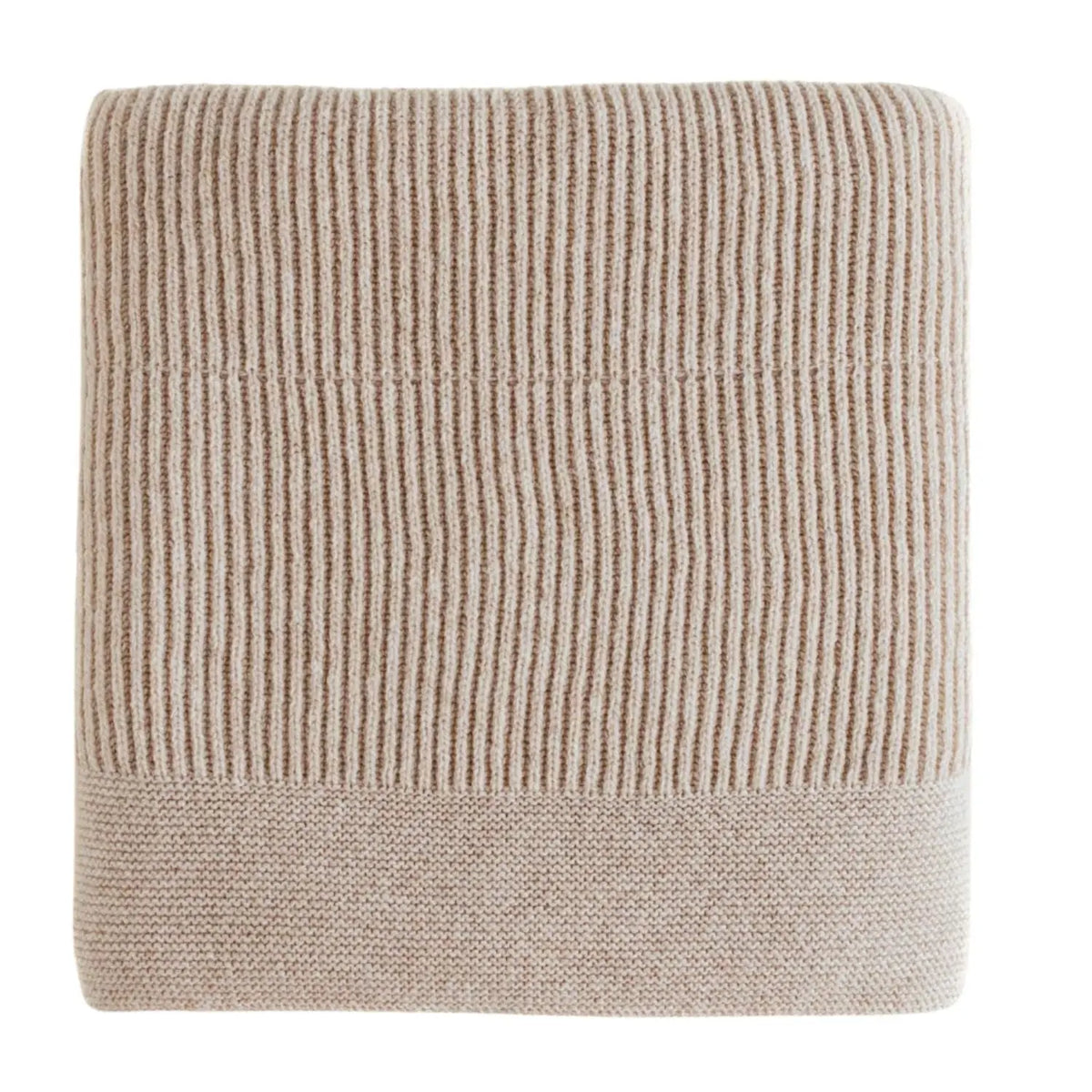 Couverture laine mérinos Gaston HVID 100x140 cm - Beige