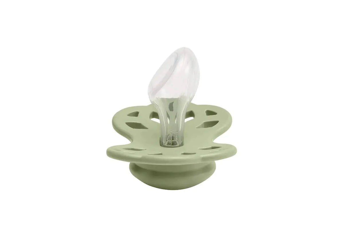Lot de 2 tétines Infinity anatomique Bibs - Ivoire/sage - Lilinappy