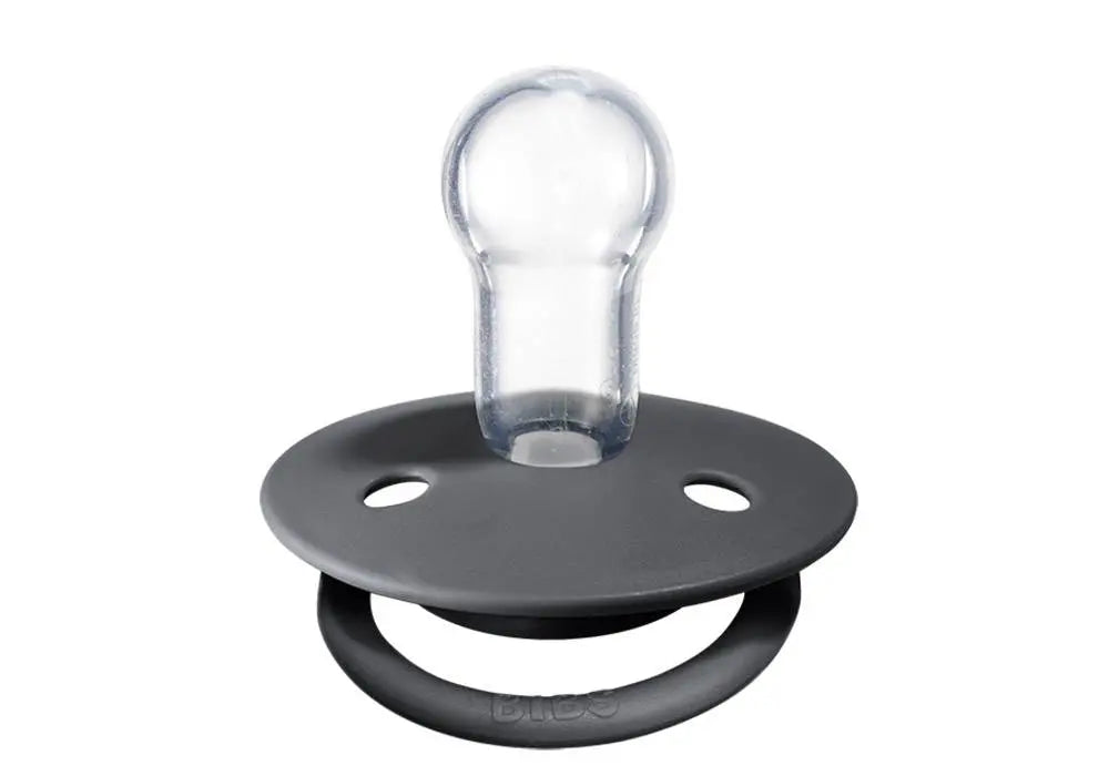 Pack de 2 tétines de Lux en silicone Bibs -Gris/bleu - Lilinappy