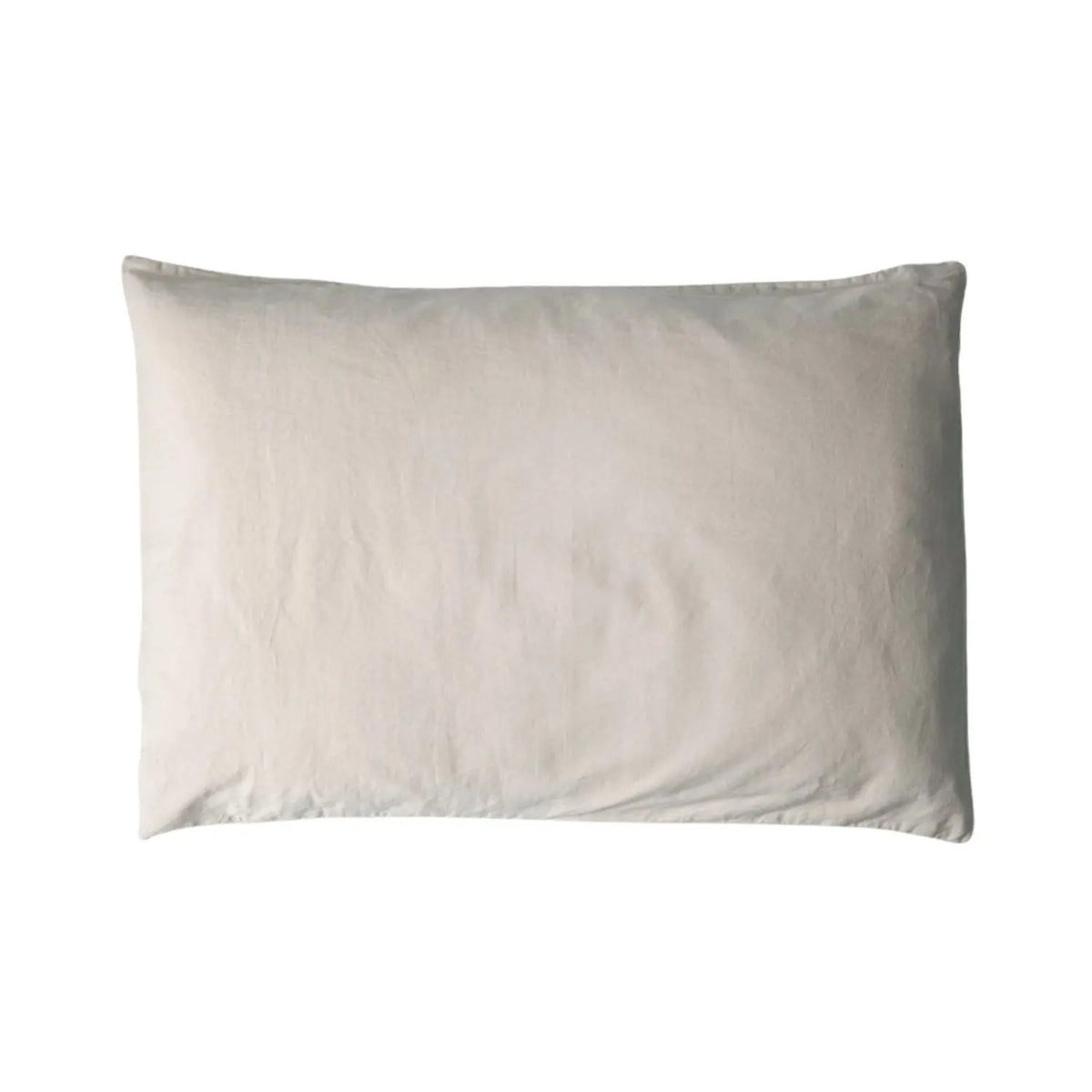 Taie d'oreiller Satin de Coton Bio lavé Kadolis - Lin