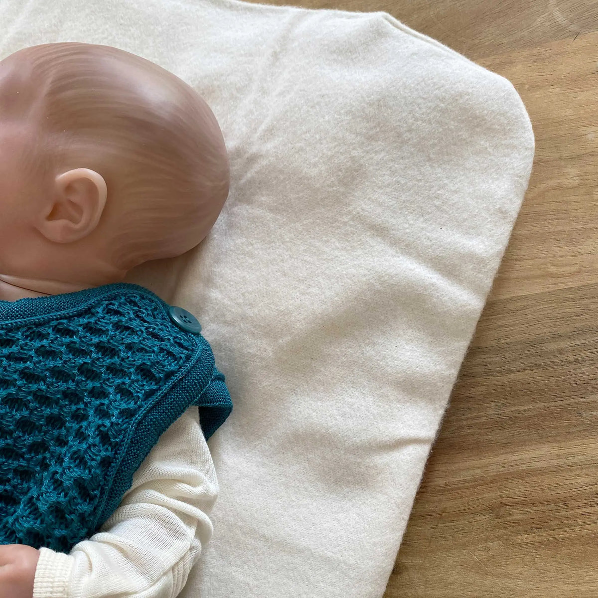 Topponcino bébé en laine vierge & coton bio – Laine & Compagnie x Sassoupi