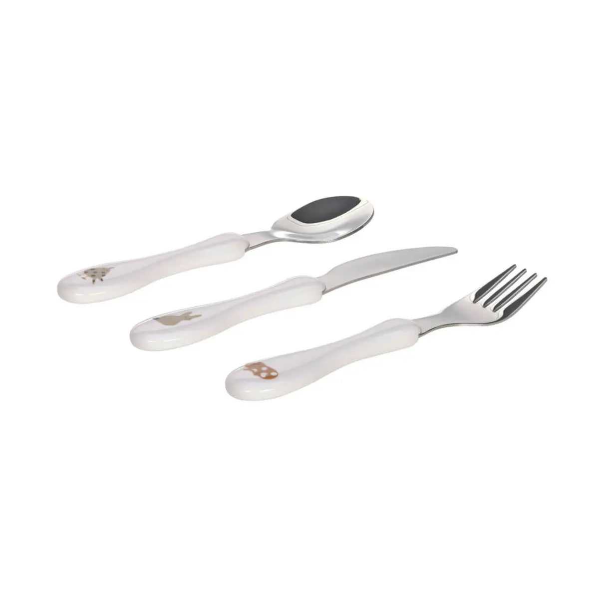 Couverts enfants en inox Lassig - Little Mateys royal bleu - Lilinappy