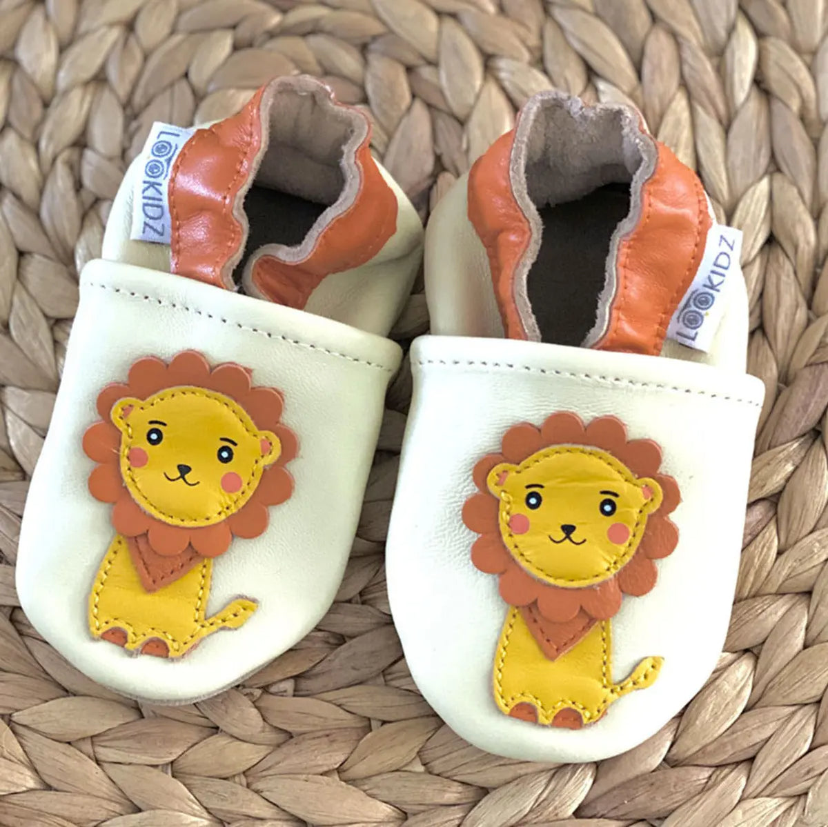 Chaussons en cuir Lookidz Lion