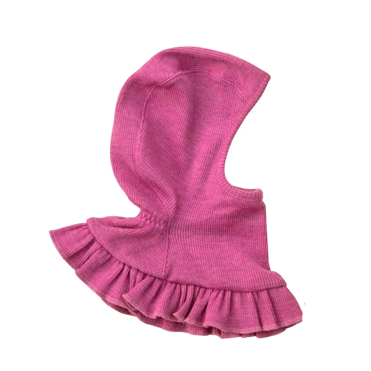 Cagoule Princesse à volants en laine mérinos Manymonths