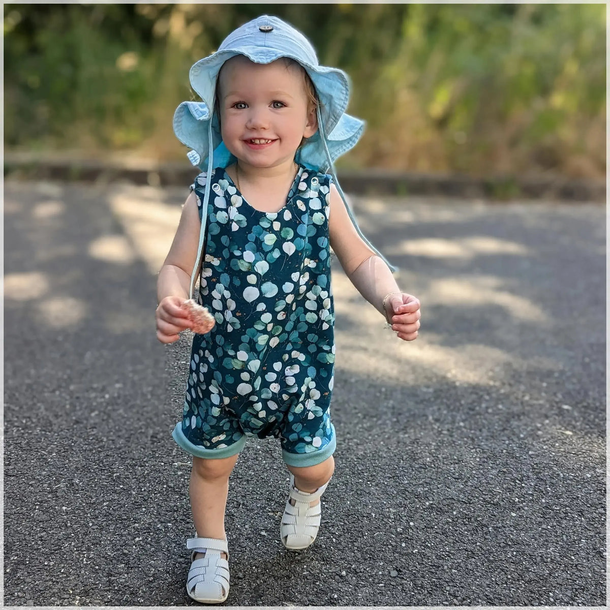 Chapeau de soleil évolutif en chanvre & coton bio Manymonths - Wave Golden straw