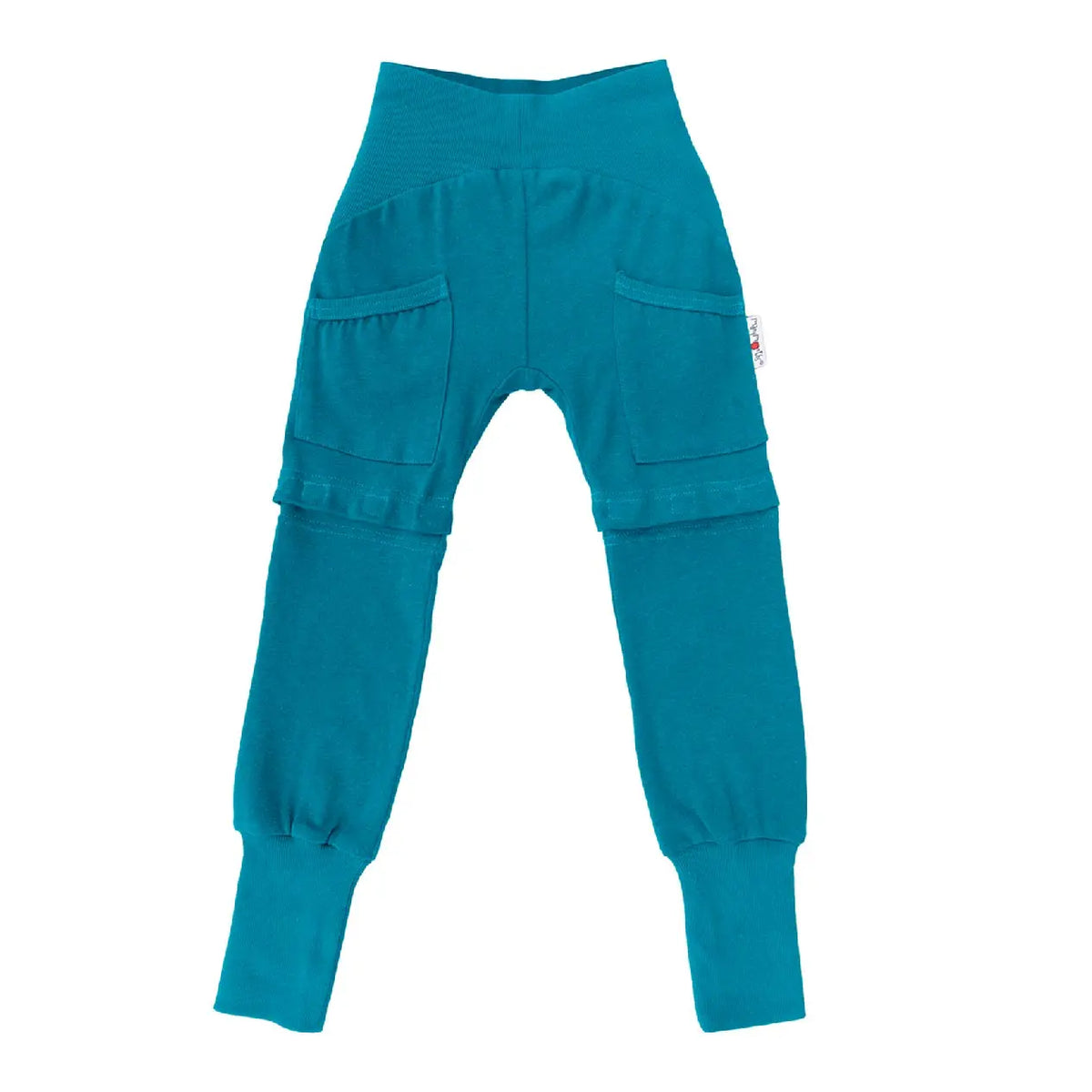Pantalon évolutif ManyMonths en chanvre et coton bio - Caribbean Blue