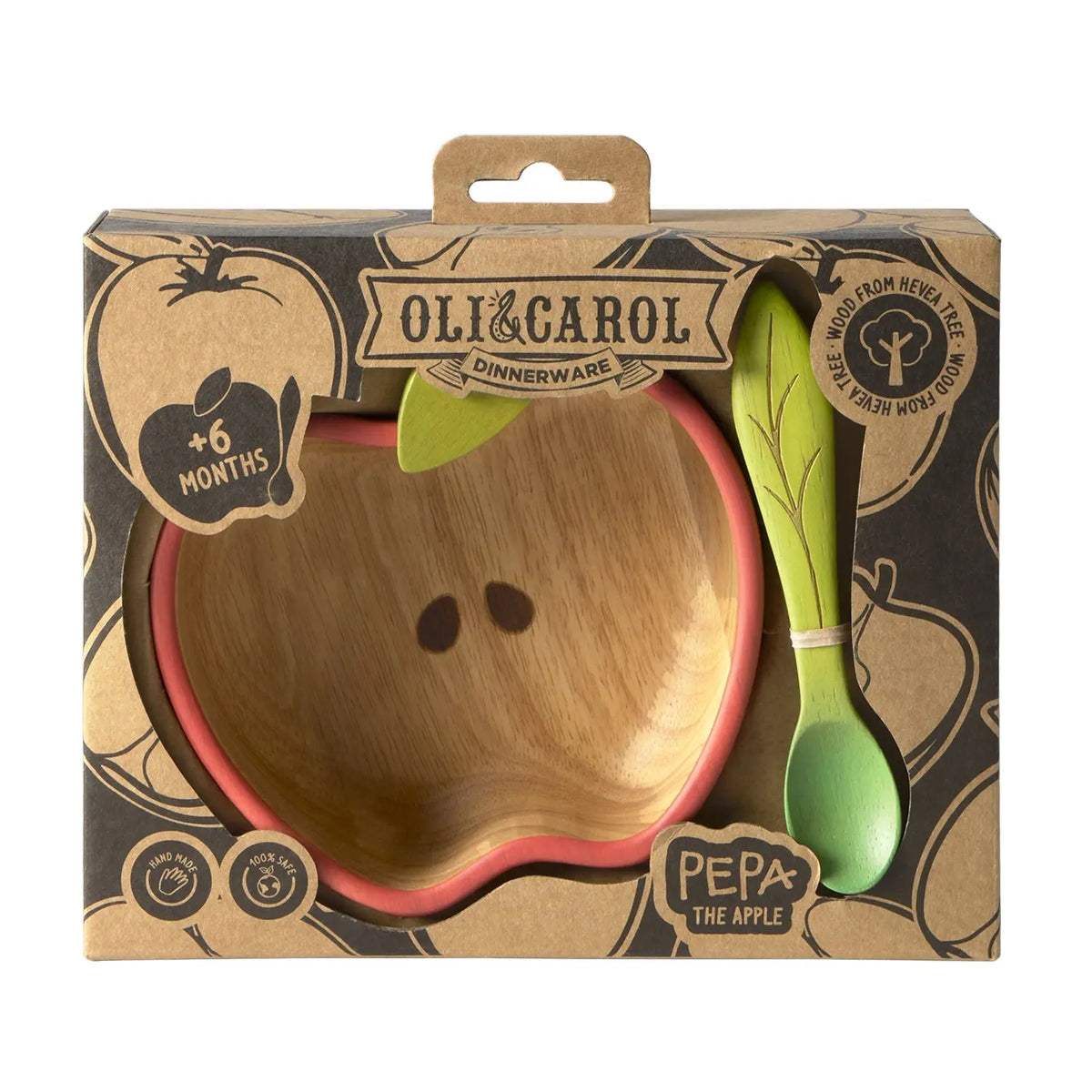 Set repas bébé en bois Oli & Carol - Pepa la Pomme