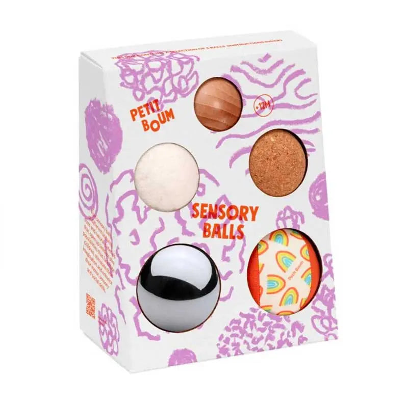 5 balles sensorielles Petit Boum