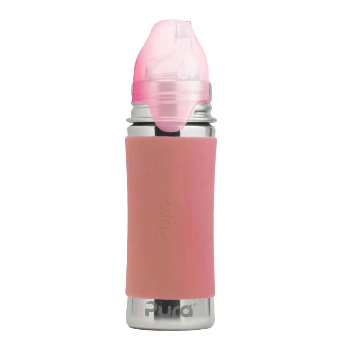 Gourde à bec Inox 325ml Pura - Poudre - Lilinappy