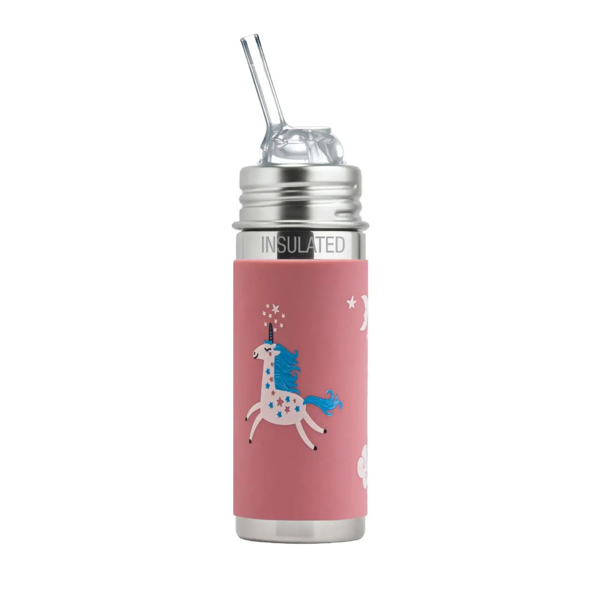 Gourde à paille Free Inox Isotherme 260ml Pura - Licorne