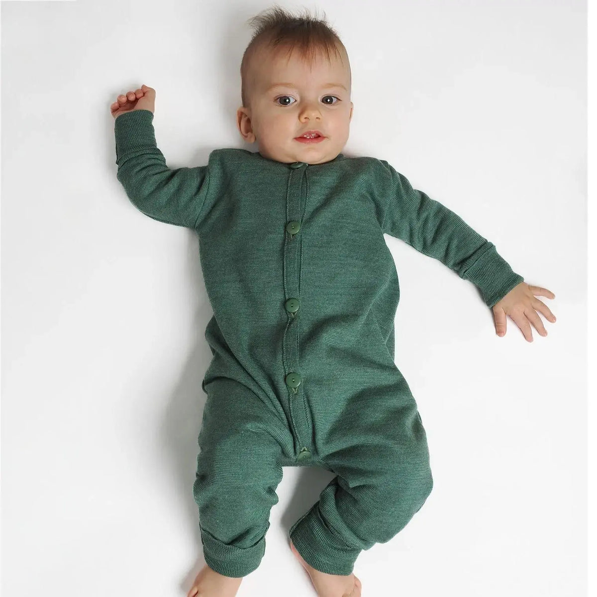 Pyjama en éponge de laine et soie Reiff - Naturel