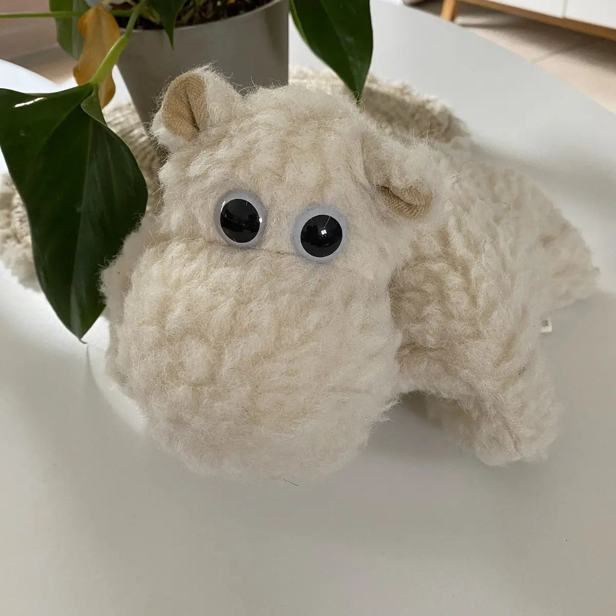 Bouillotte Hippo en laine et noyaux de cerise Saling - Lilinappy
