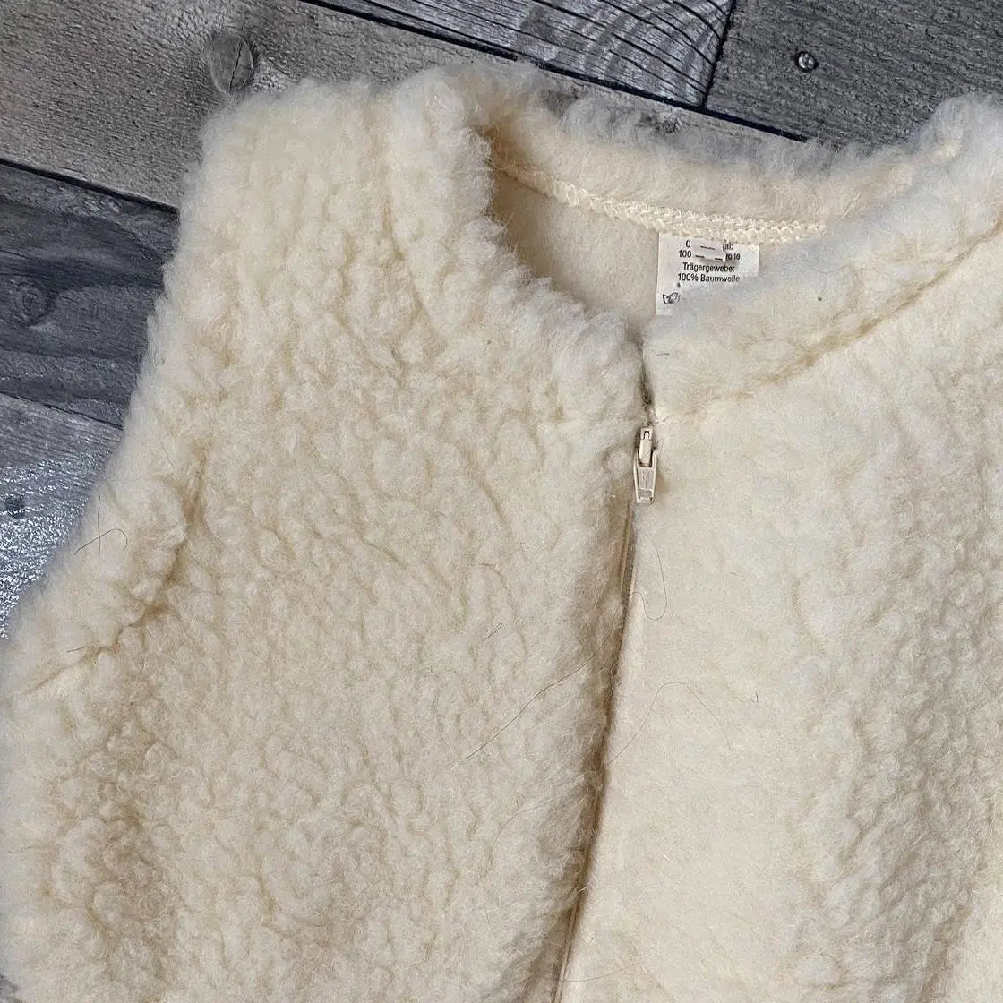 Turbulette sans manches en pure laine Saling - Lilinappy