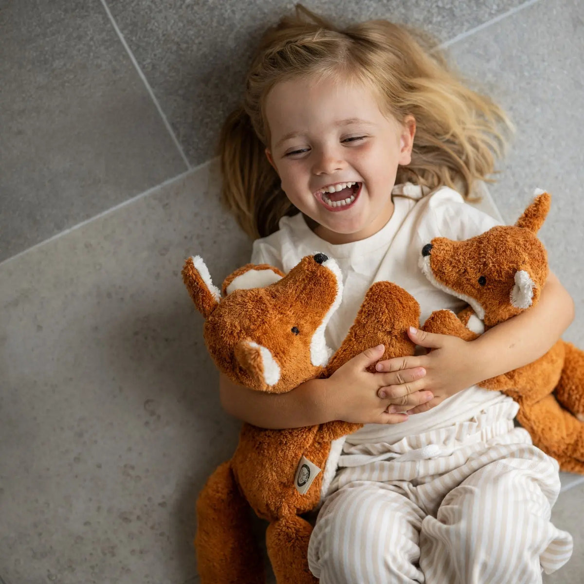 Doudou bouillotte en coton bio Senger Naturwelt - Renard petit modèle
