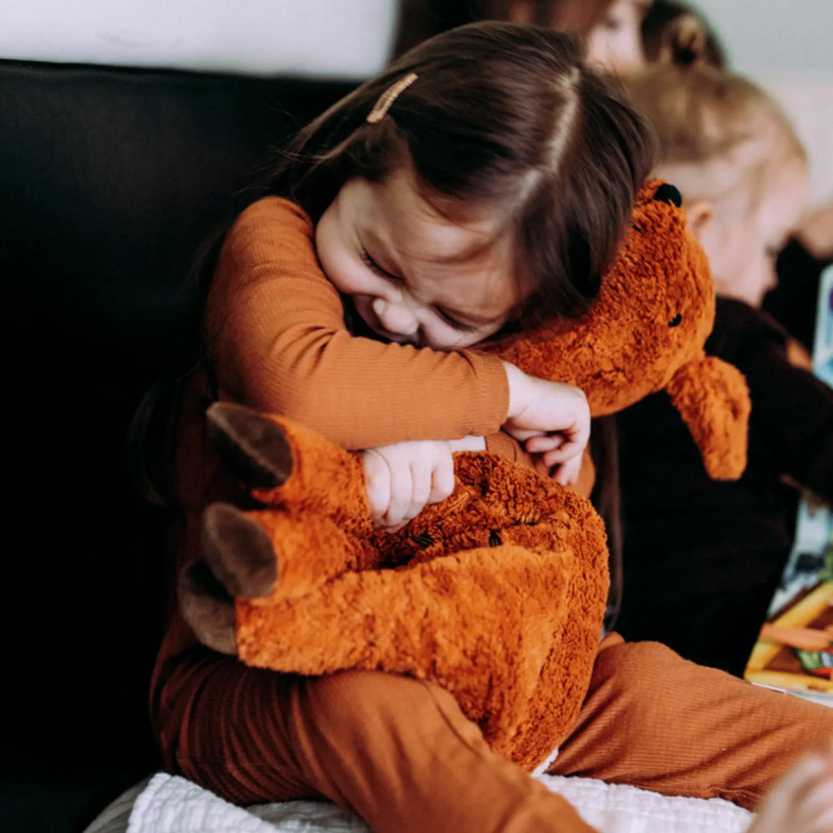 Doudou bouillotte en coton bio & laine Senger Naturwelt - Grand Faon