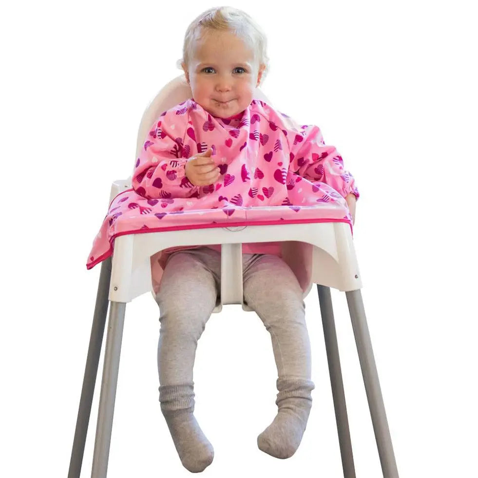 Bavoir à ventouses Cover et Catch Tidy Tot - Hearts - Lilinappy