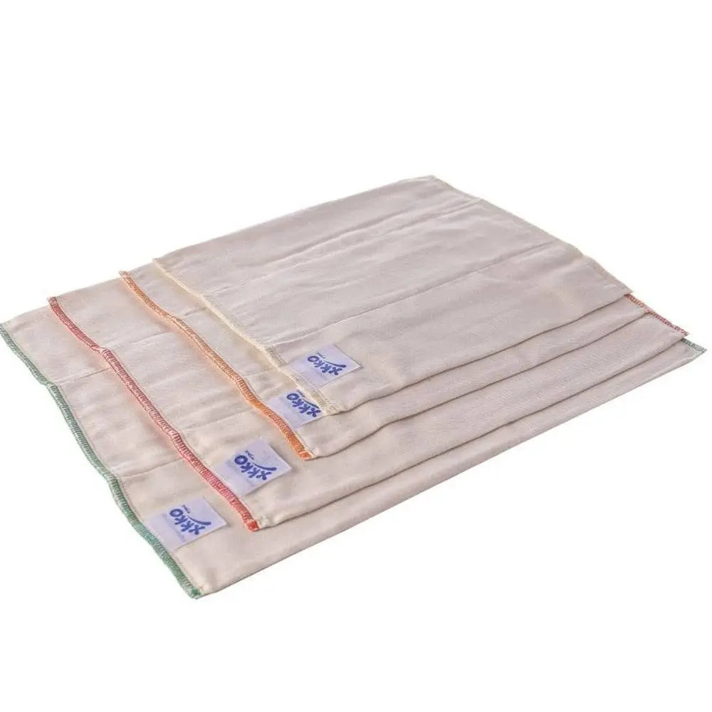 Lot de 6 langes préplié en Coton bio Xkko - Lilinappy