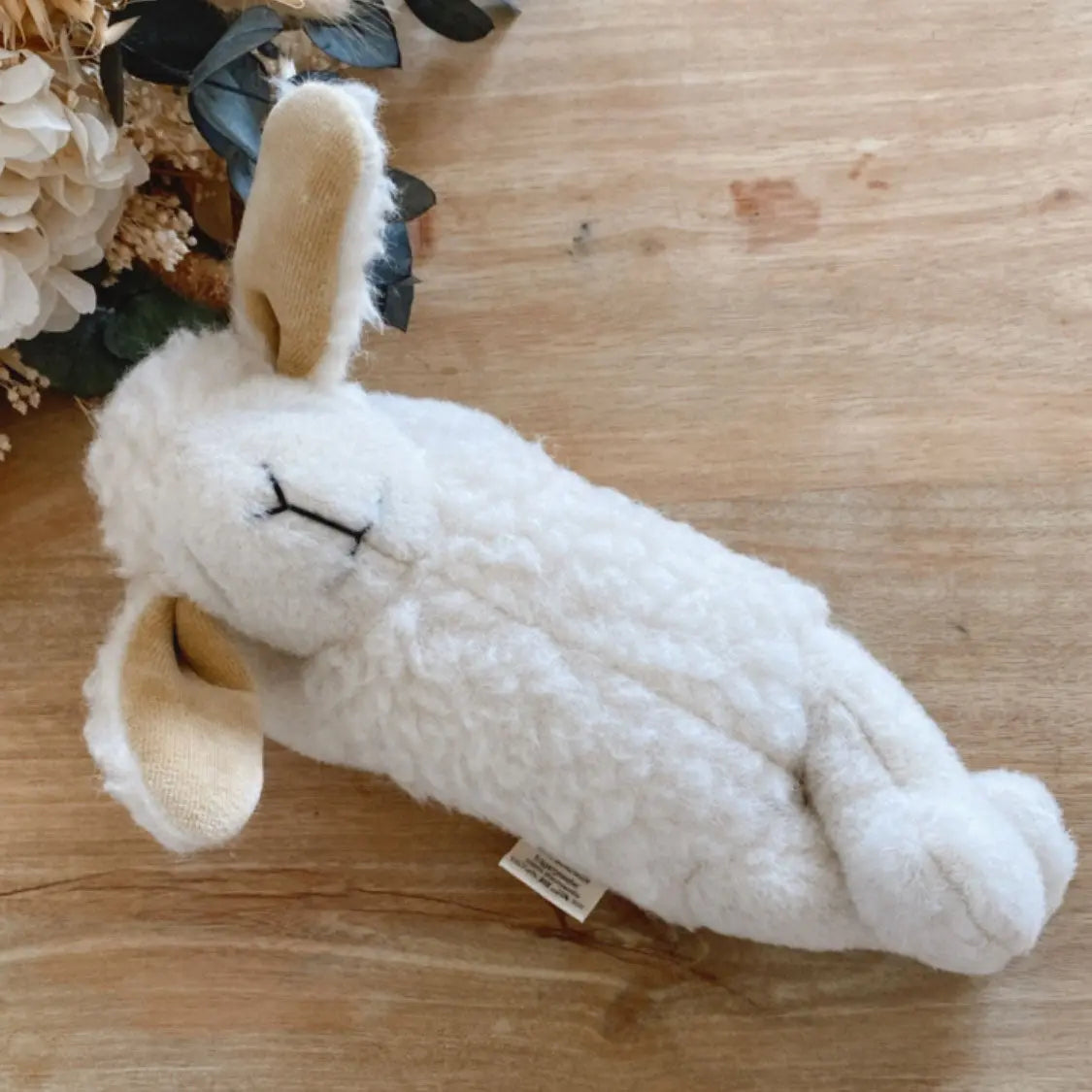 Doudou agneau en pure laine Saling