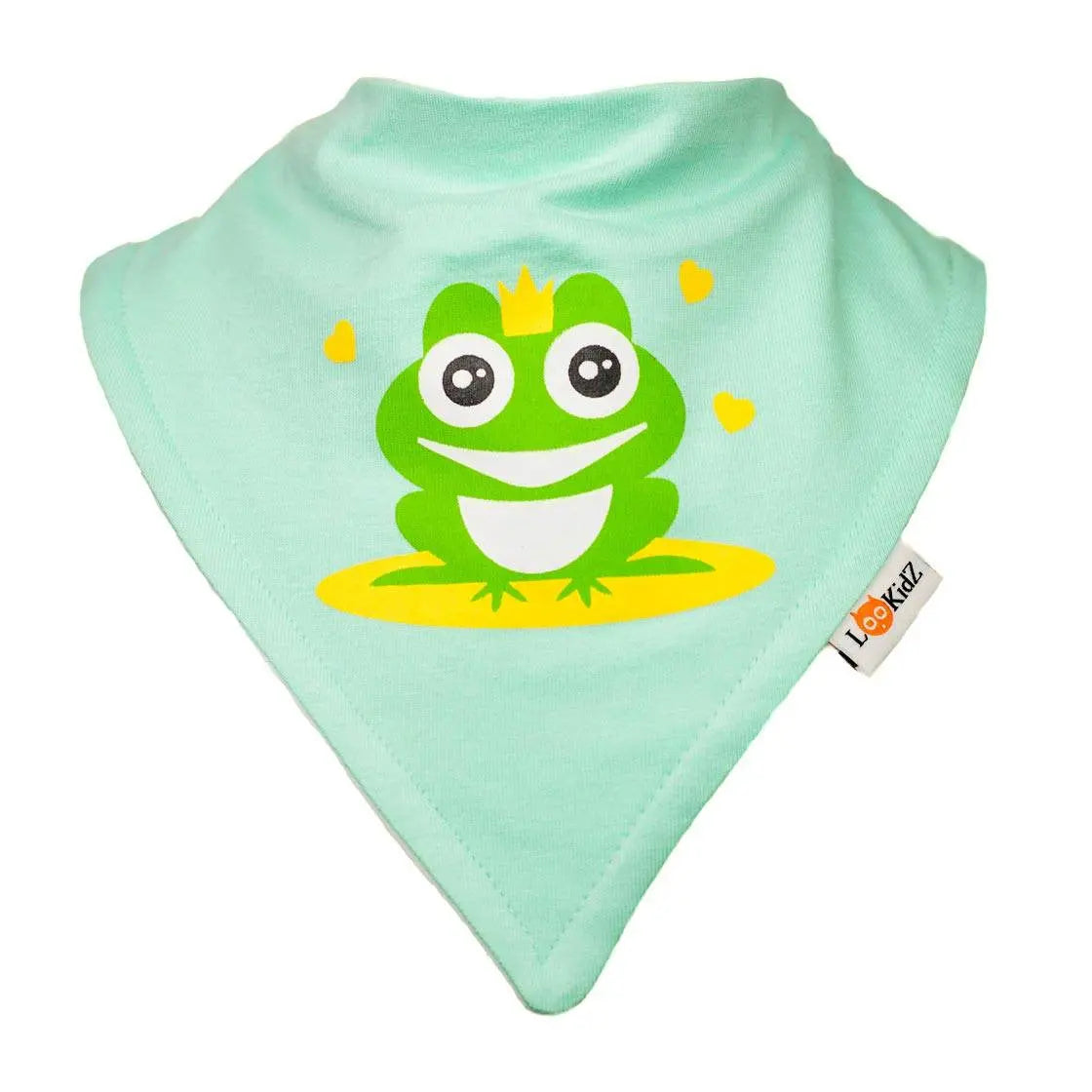 Bavoir bandana Lookidz Prince grenouille